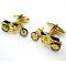 Gold Vintage Motorcycle Cufflinks Cuff Links.jpg